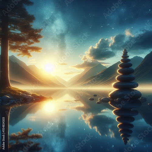 219 Serenity The state of being calm peaceful and untroubled Izo