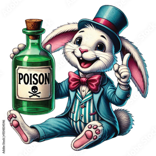 Funny Easter Bunny Sublimation Clipart