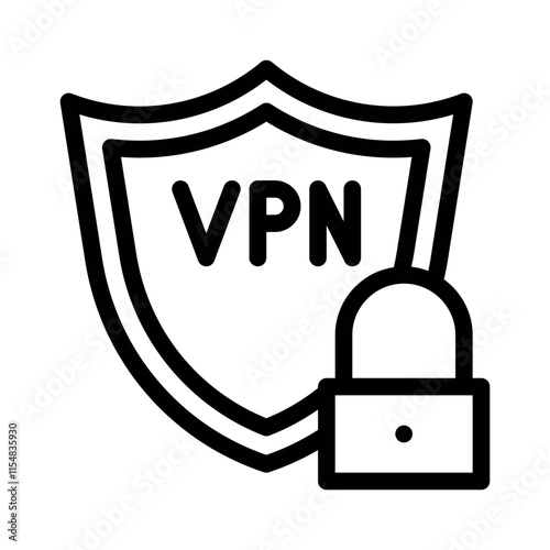 VPN line icon