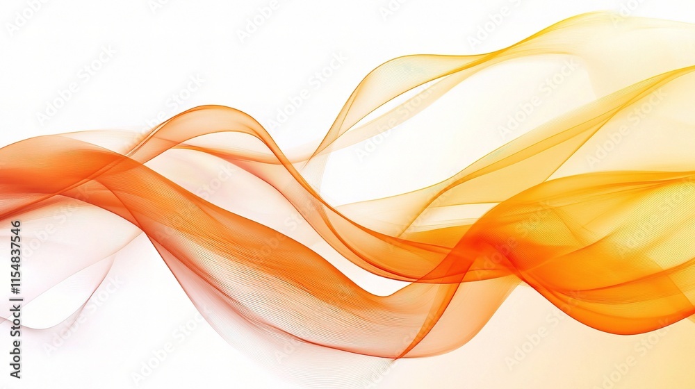 Obraz premium Wavy Abstract Background in Warm Colors for Creative Projects