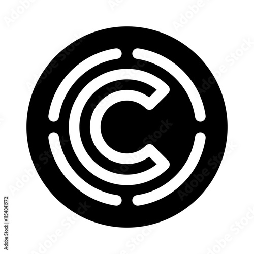 copyright symbol glyph icon