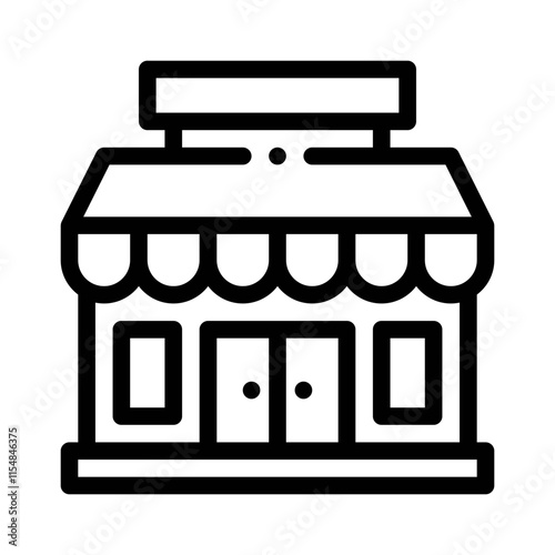 storefront line icon