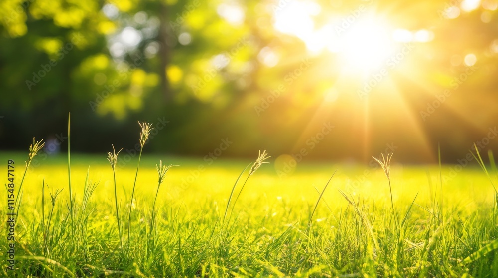 Bright Scenic Farming Landscape in Soft Focus Bright Scenic Farming Landscape in Soft Focus