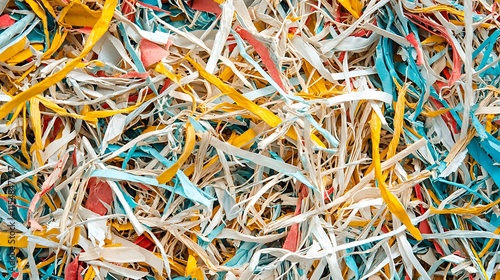 Colorful shredded paper texture background.
