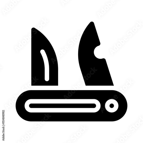 Knife glyph icon