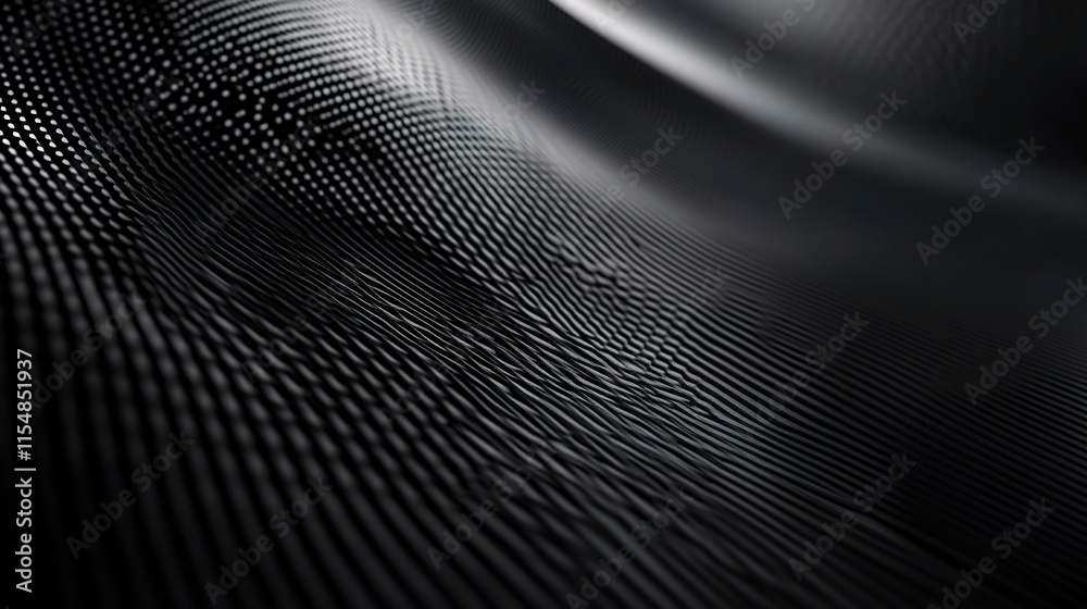 Sleek Black Technology Background with Smooth Lines and Textures