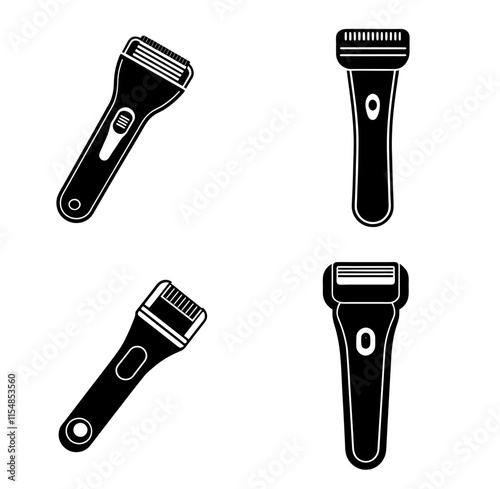 Shaver Electric Razor, Grooming Tool, Personal Care Appliance, Shaving Equipment Illustration