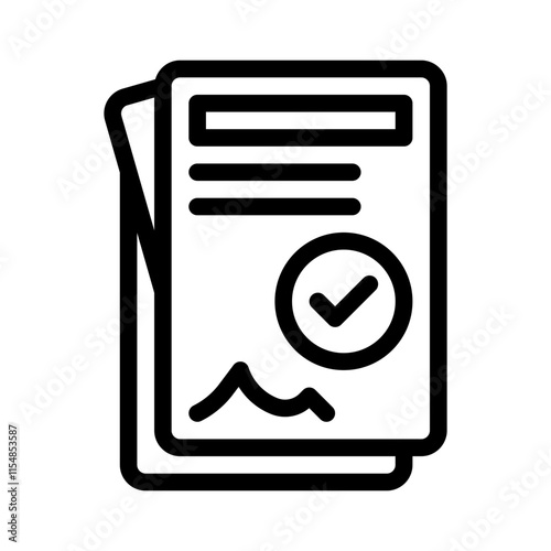 agreement line icon