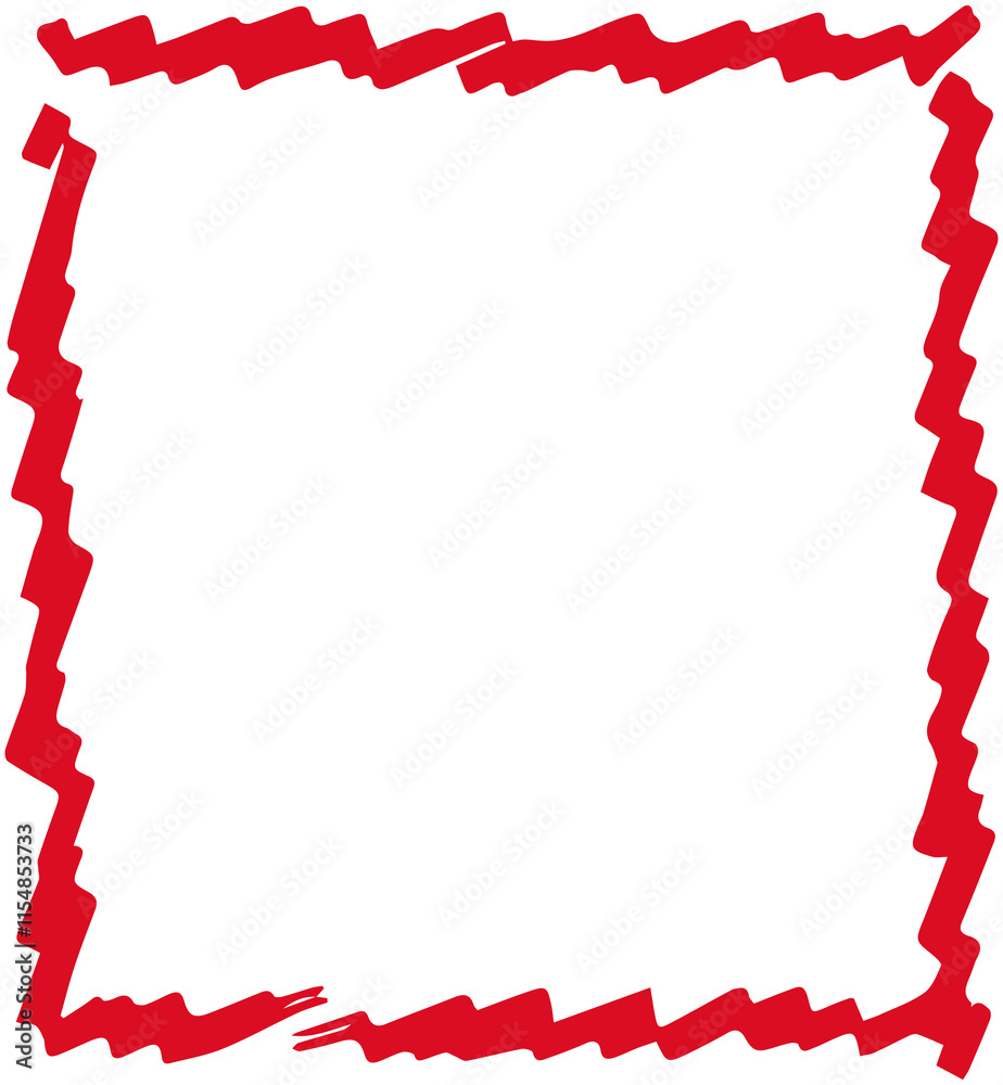 Obraz premium Square Empty seal stamp