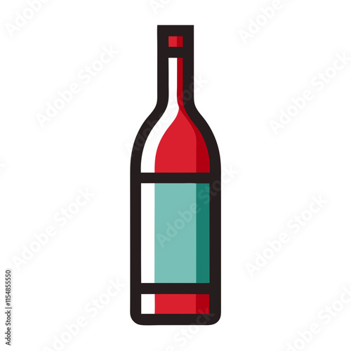 wine bottle icon design