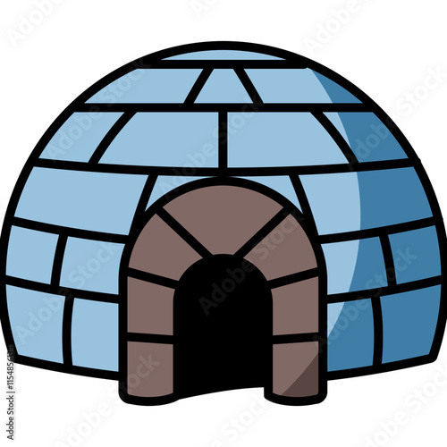 Igloo icon element for design