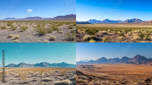 Four different type of dessert  photo