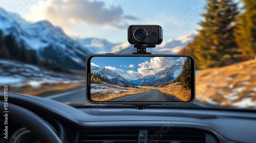 Dashcam Phone Mount: Wireless Charging, All-Weather Protection