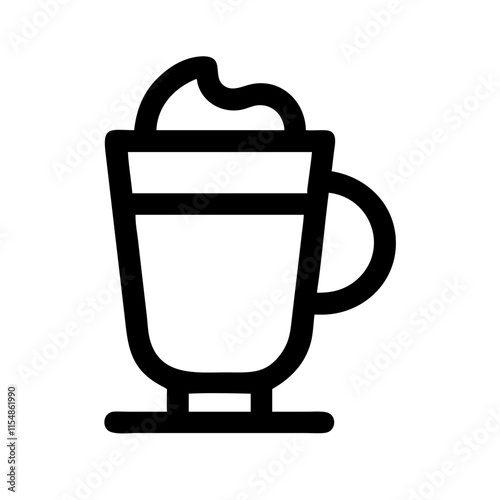 latte macchiato icon design