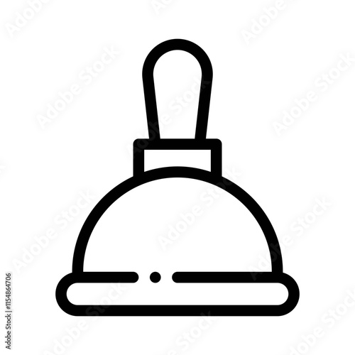 plunger line icon