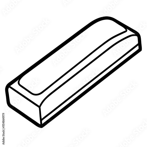 Eraser Line Art Vector Design