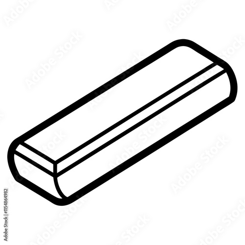 Eraser Line Art Vector Design