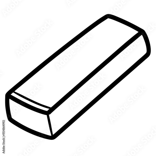 Eraser Line Art Vector Design