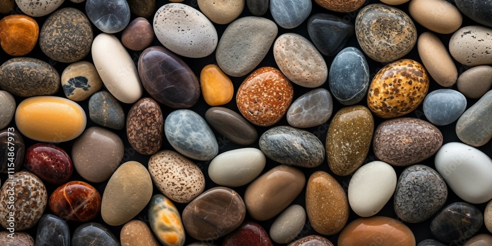 Close-up Collection of Pebbles in Various Shapes and Sizes Close-up Collection of Pebbles in Various Shapes and Sizes