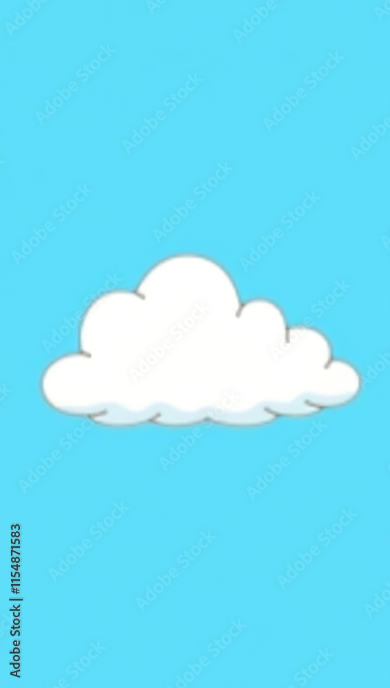 A phone HD wallpaper featuring a thick-lined doodle of a single fluffy cloud on a solid blue background.
A phone HD wallpaper featuring a thick-lined doodle of a single fluffy cloud on a solid blue background.