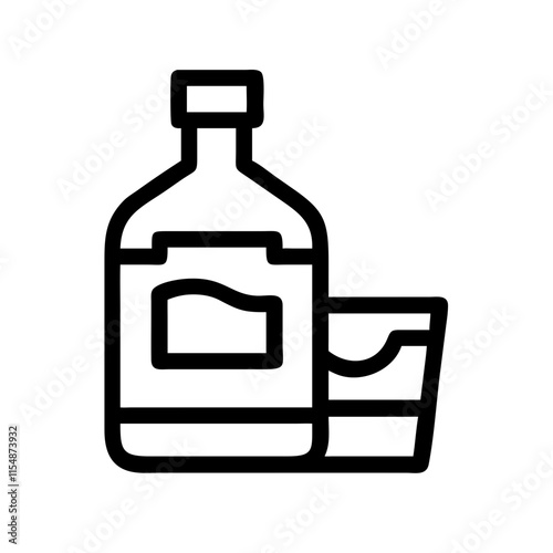 whiskey icon design