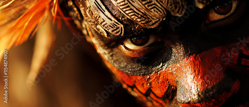 Papuan Ceremonial Mask: Carvings, Colors, and Culture