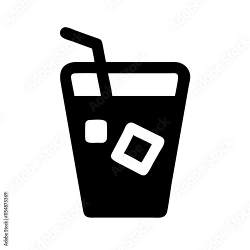 iced coffee icon design