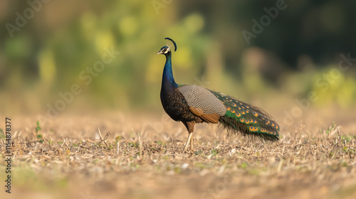 Majestic Indian Peafowl in ...