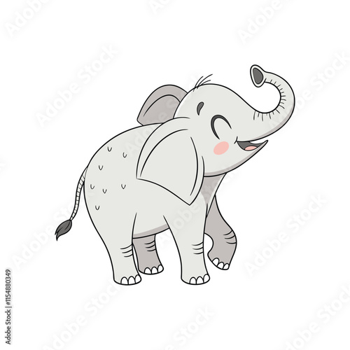 cute elephant vector art and illustration photo