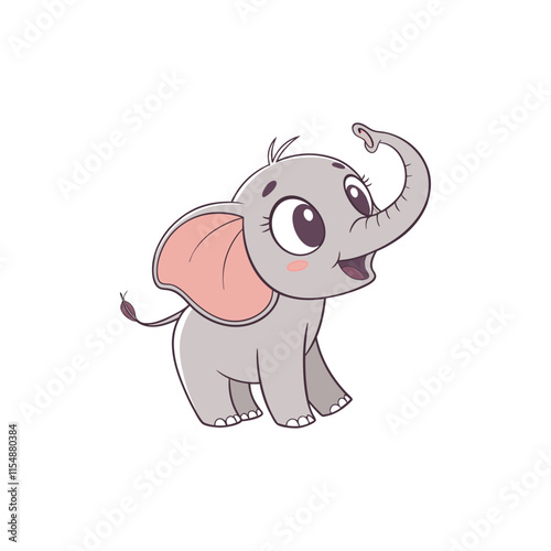 cute elephant vector art and illustration photo