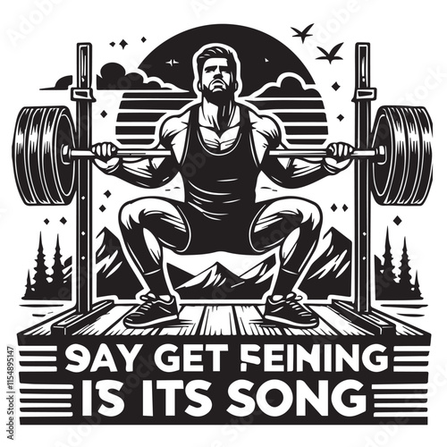 
Strong Smiling Man Doing Bench Press Exercise Cartoon Vector Illustration

