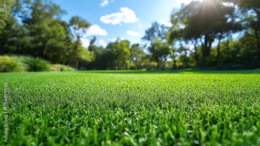Lush green grass in a sunny outdoor setting. Lush green grass in a sunny outdoor setting.