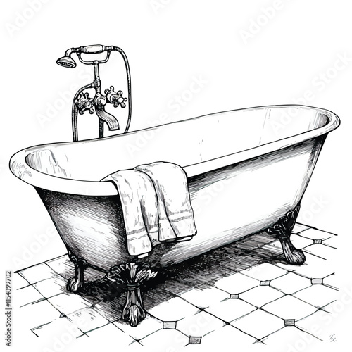 bathroom clip art, clip art concept 