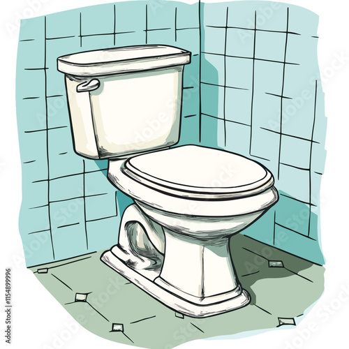 bathroom clip art, clip art concept 