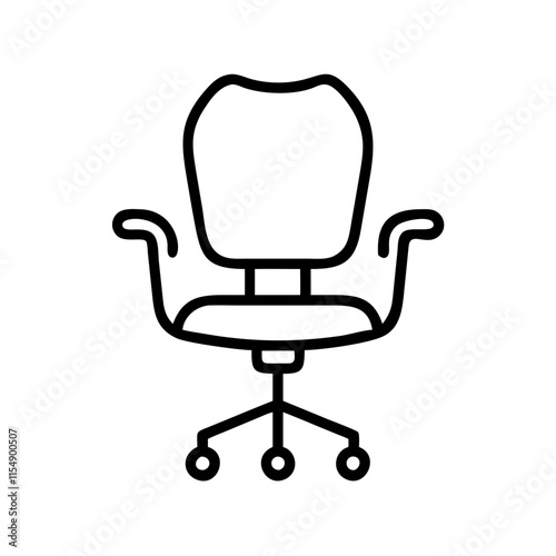 desk chair icon design