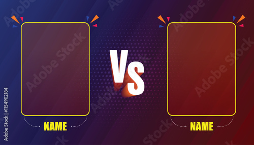 Two Player versus vs Sports Gradient abstract futuristic vector and halftone lines Technology Abstract Background Vector Templates