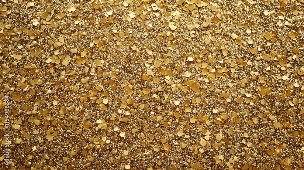 top view on flat surface with golden color shining sparkling tinsel, texture background top view on flat surface with golden color shining sparkling tinsel, texture background