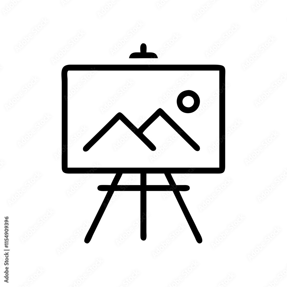 easel icon design