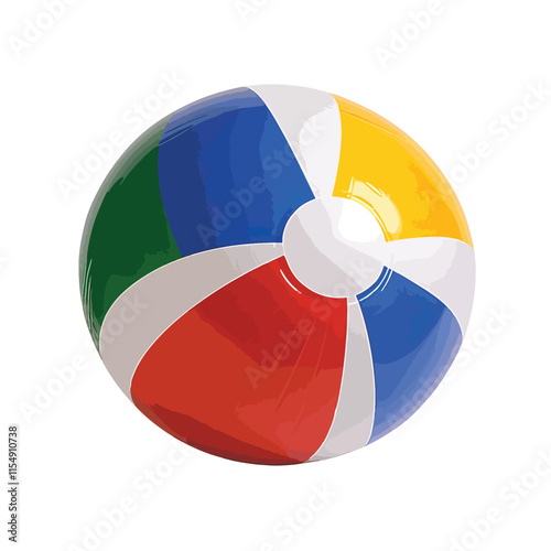 beach ball clip art, clip art concept