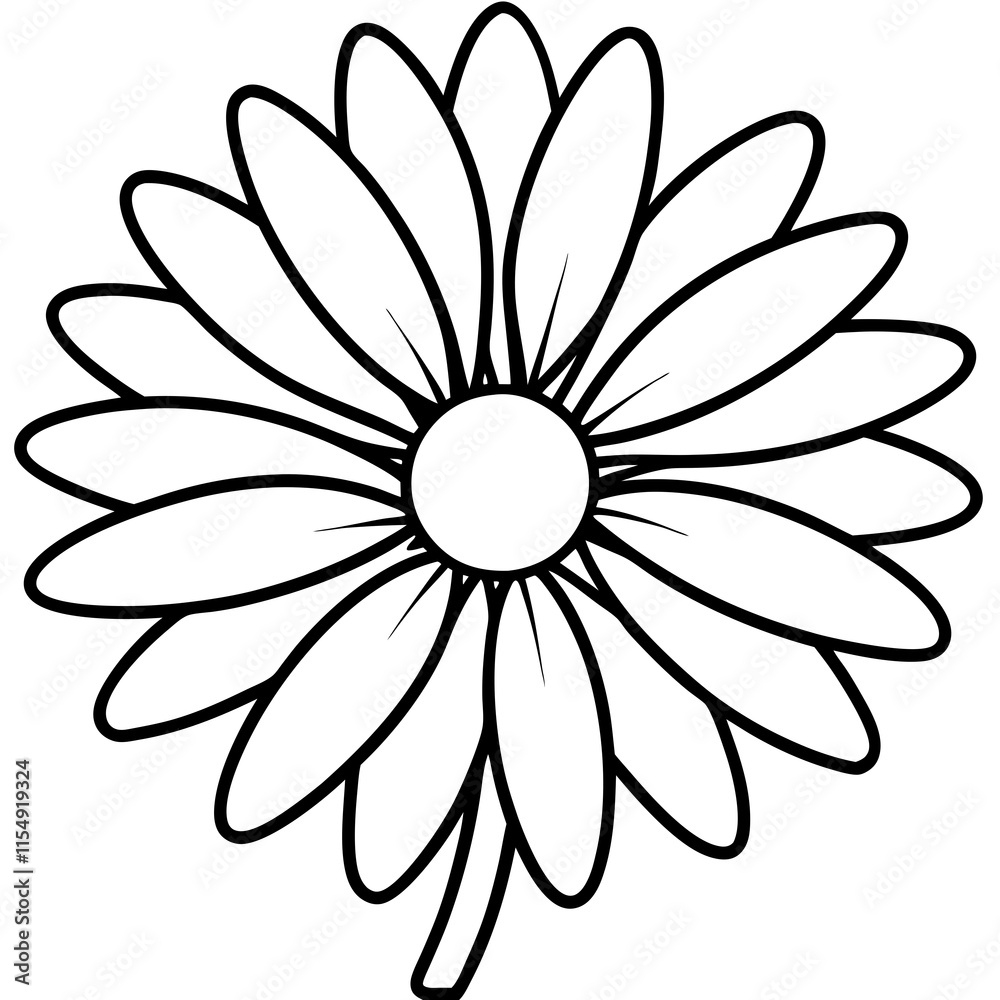 Daisy Delight line art art vector Daisy Delight line art art vector