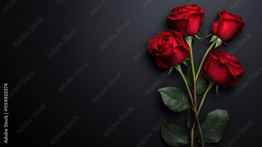 Valentine's Day or Wedding Background with Beautiful Roses. Concept for a romantic party invitation or love message. Premium and luxurious Ai-Generative. Valentine's Day or Wedding Background with Beautiful Roses. Concept for a romantic party invitation or love message. Premium and luxurious Ai-Generative.