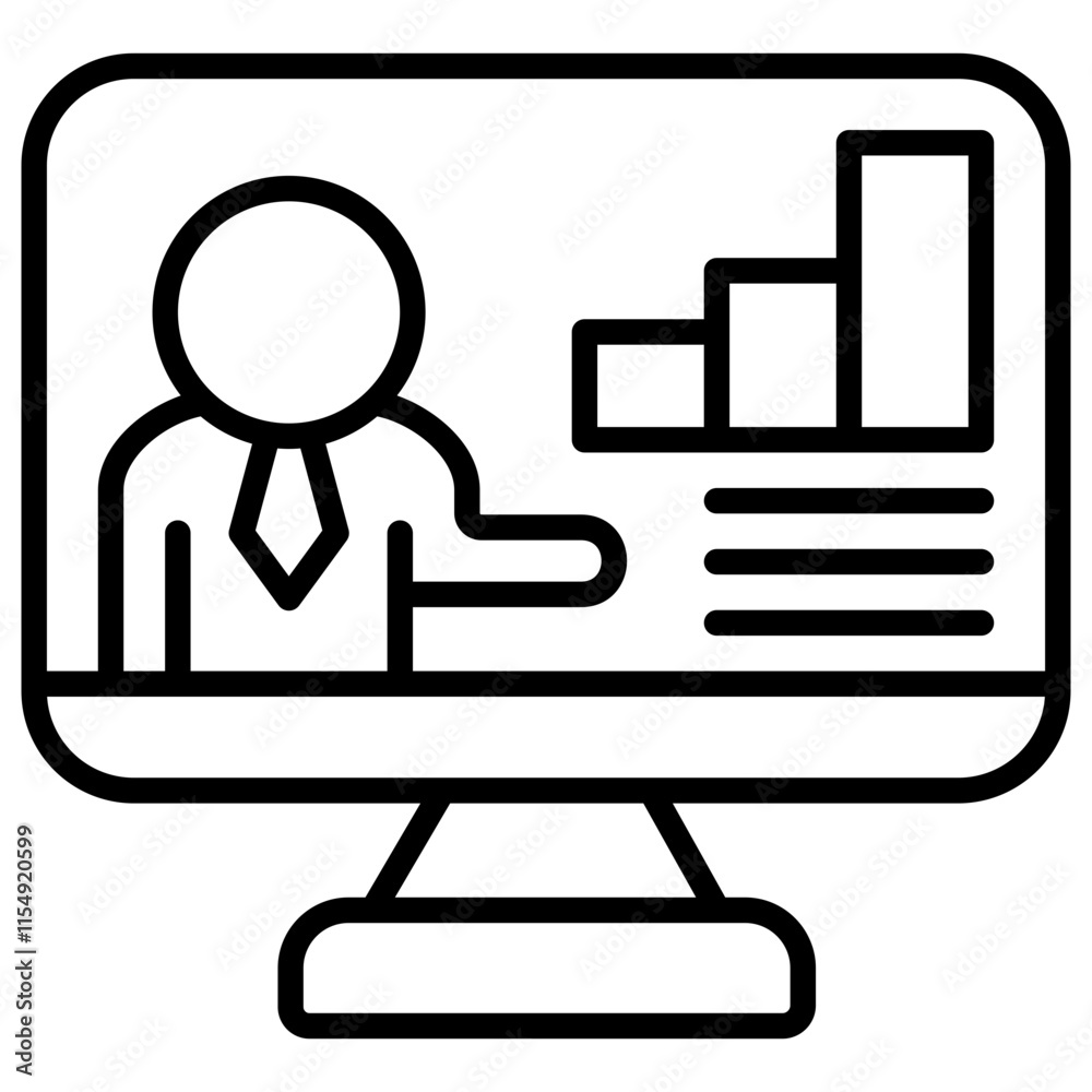 Online Learning Icon Online Learning Icon