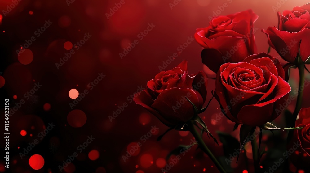 Valentine's Day or Wedding Background with Beautiful Roses. Concept for a romantic party invitation or love message. Premium and luxurious Ai-Generative.
Valentine's Day or Wedding Background with Beautiful Roses. Concept for a romantic party invitation or love message. Premium and luxurious Ai-Generative.