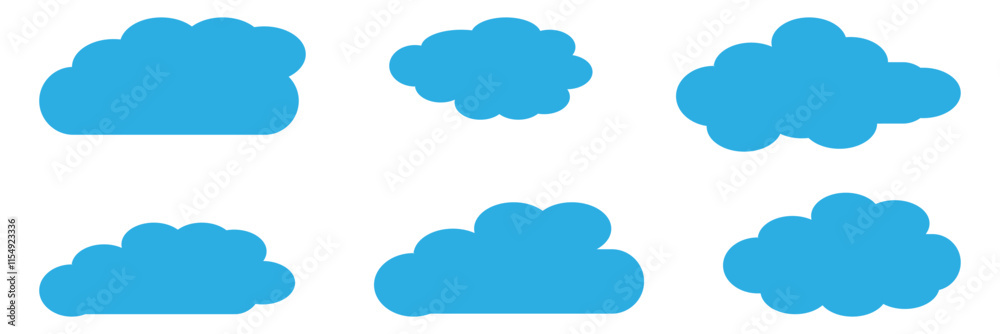 Clouds Set. Cloud icon. Clouds Set. Cloud icon.