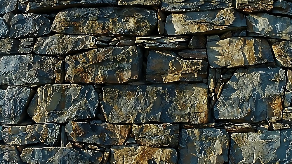 Fototapeta premium Old stone wall texture close up. Abstract background and texture for design