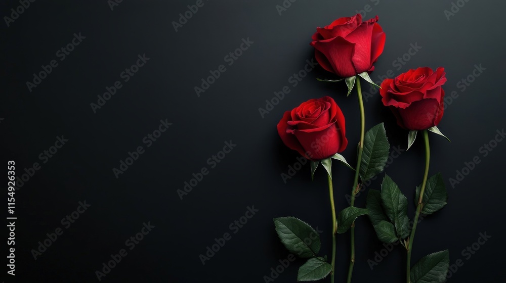 Valentine's Day or Wedding Background with Beautiful Roses. Concept for a romantic party invitation or love message. Premium and luxurious Ai-Generative. Valentine's Day or Wedding Background with Beautiful Roses. Concept for a romantic party invitation or love message. Premium and luxurious Ai-Generative.