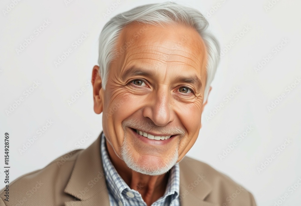 Portrait of an elderly man with a warm expression Portrait of an elderly man with a warm expression