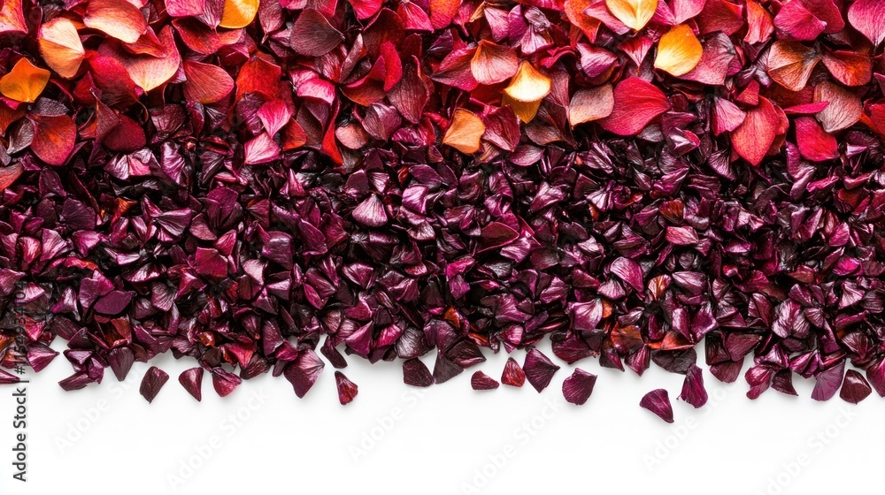 Vibrant Autumnal Petal Gradient: A Stunning Display of Dried Flower Petals in Warm and Deep Hues Vibrant Autumnal Petal Gradient: A Stunning Display of Dried Flower Petals in Warm and Deep Hues