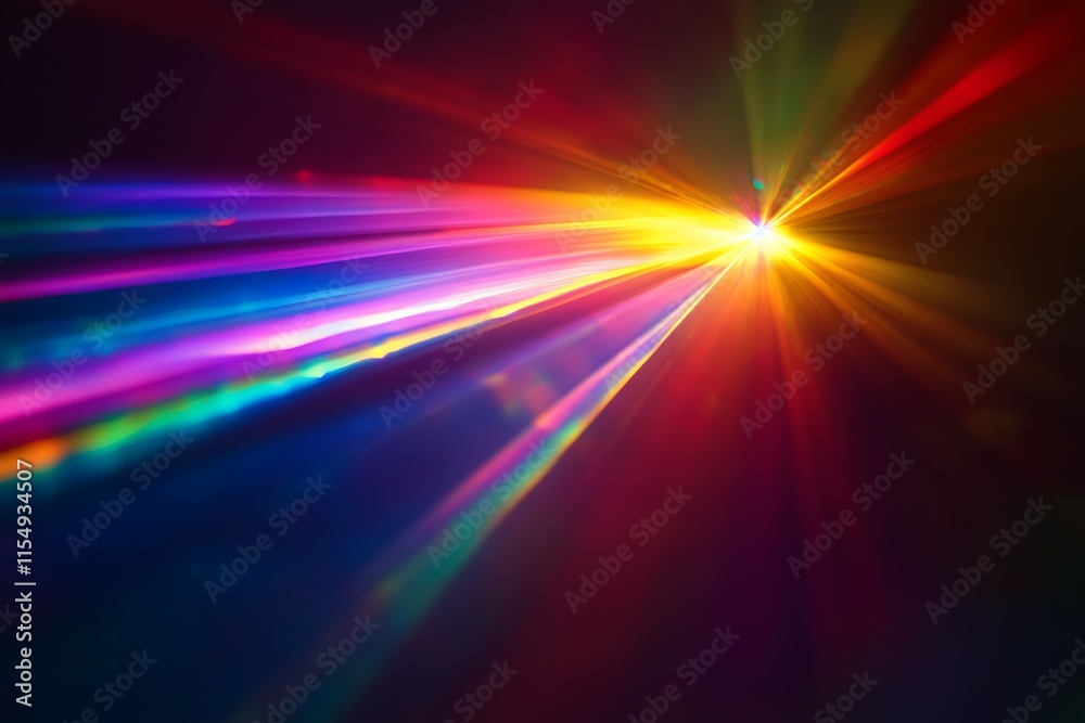 Blue Light Flare Prism Rainbow Flare Overlay Effect Blue Light Flare Prism Rainbow Flare Overlay Effect
