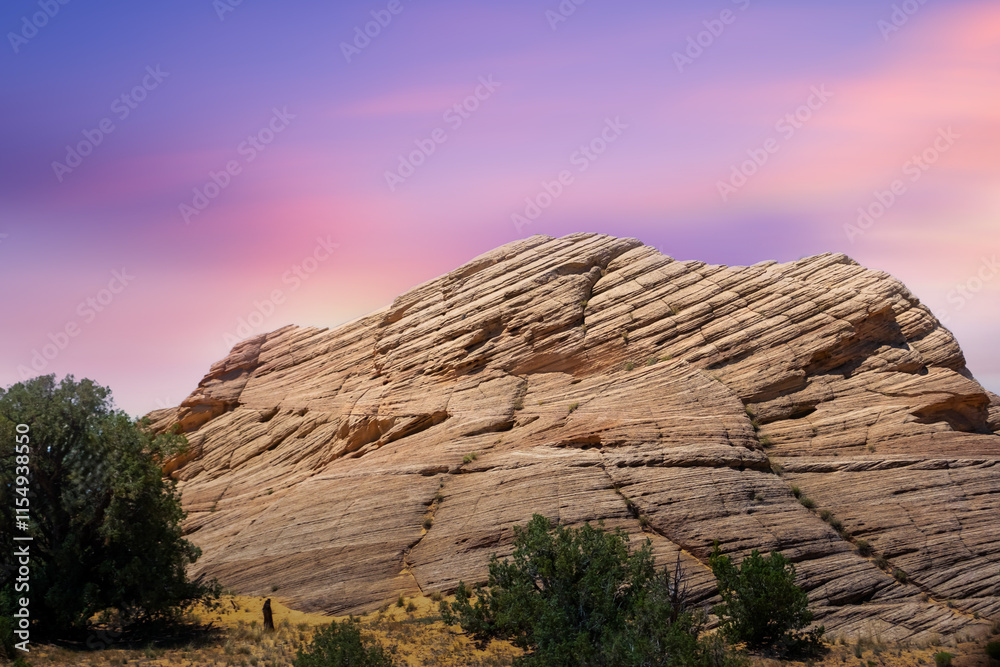 Sandstone formations at sunset, Arizona, USA Sandstone formations at sunset, Arizona, USA